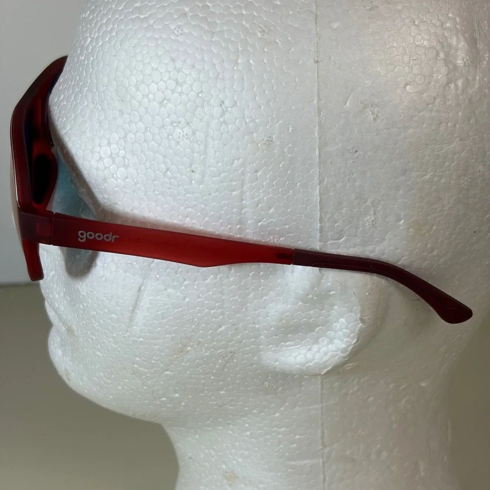 goodr Super Fly Lances Afternoon Uppers Sunglasses Red Polarized SFG1018 Aviator
